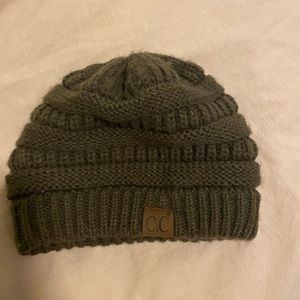 Green CC beanie